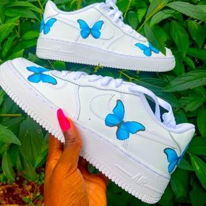 Butterfly Air Force 1s